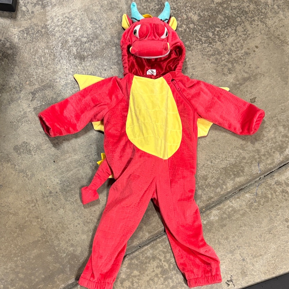 Red Dragon Kids Costume